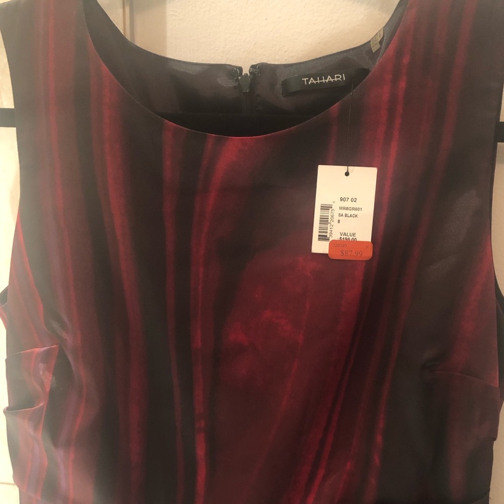 Tahari red dress NWT